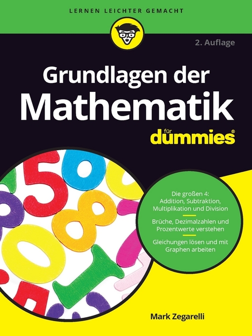 Title details for Grundlagen der Mathematik für Dummies by Mark Zegarelli - Available